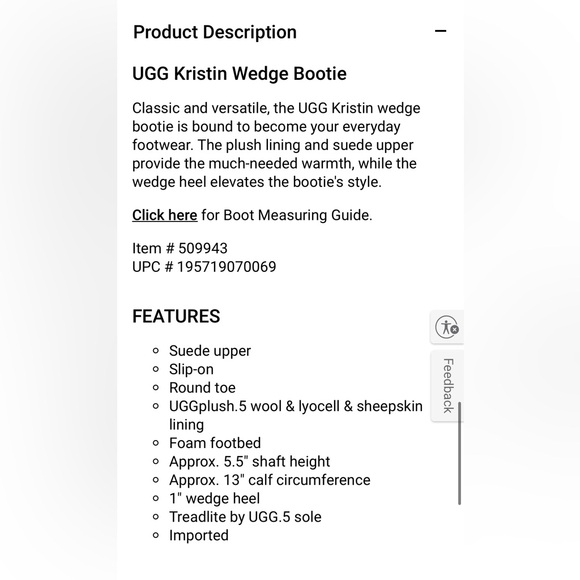 Ugg Women's Kristin Black Suede Boots - Picture 2 of 12